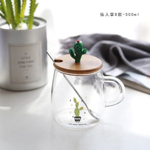 Cactus Glass Mug